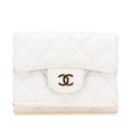 Chanel Matelassé Caviar Skin Compact Wallet