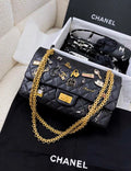 Chanel limited edition badge 2.55 small bag