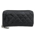 Chanel Cambon Line Lambskin Long Wallet
