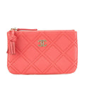 Chanel Matelassé Lambskin Pouch
