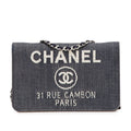 Chanel Deauville Denim Chain Wallet Wallet
