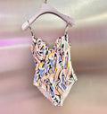 Vintage Chanel graffiti swimsuit