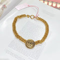 Vintage Chanel Gold CC choker