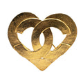 Chanel Coco Mark Heart Brooch