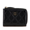Chanel Coco Mark Matelasse Caviar Skin Trifold Wallet