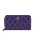 Chanel Coco Mark Matelasse Lambskin Long Wallet
