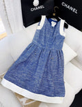 Chanel blue and white dress