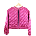 Yves Saint Laurent Fall 1987 Vintage Pink Satin Quilted Jacket
